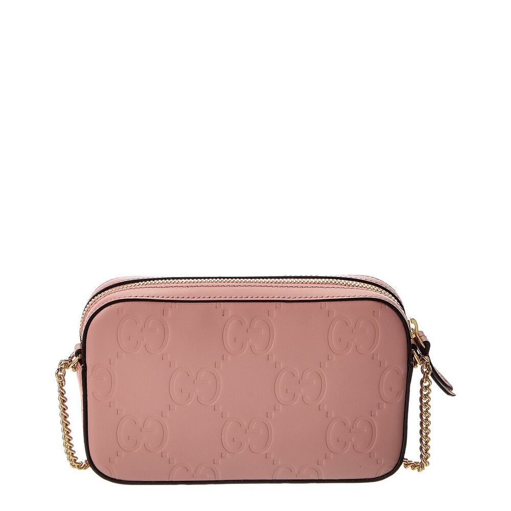 Gucci GG Super Mini Shoulder Bag Pink Leather with Chain Strap Brand BNIB - Picture 13 of 13